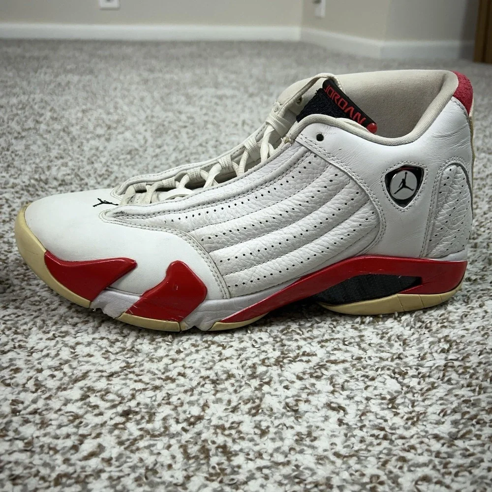 Jordan Shoes Mens Size 11 White Red Air Jordan 14 Retro Rip Hamilton Sneakers
